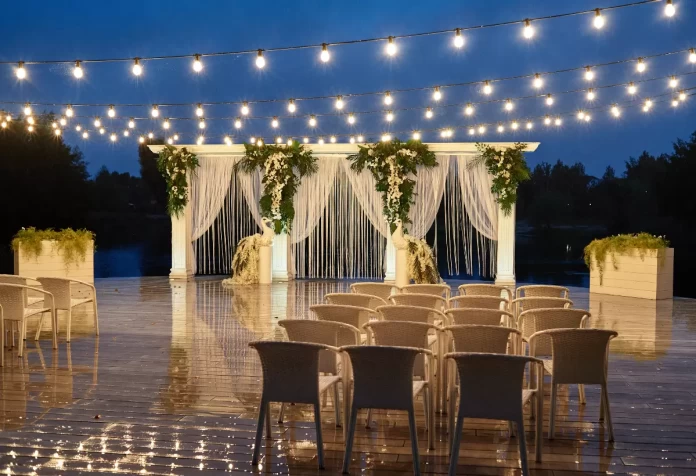 Ρομαντικός στολισμός γάμου